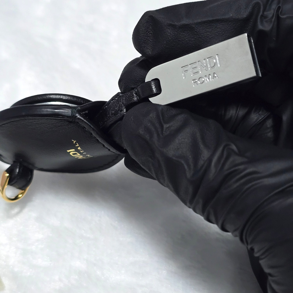 Fendi 'F Is Fendi' Leather & Metal USB 2.0 Keychain 8GB | MSRP $550